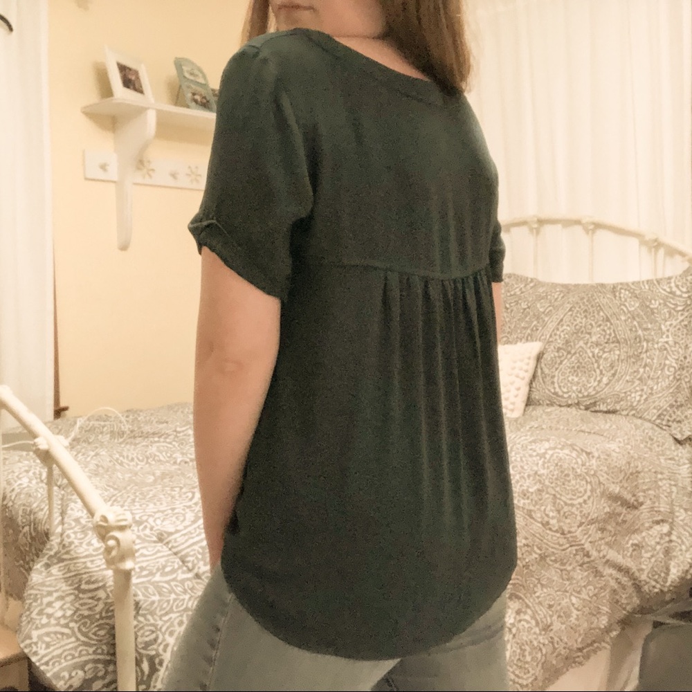 PETITE Loft Short Sleeved Blouse